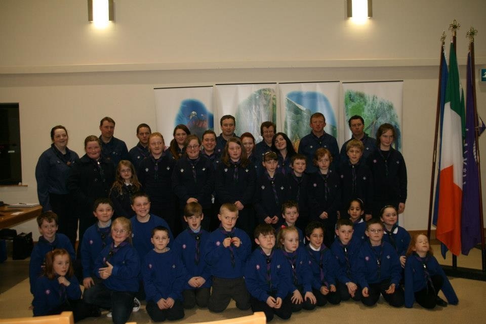 11th Limerick Newcastle West Scouts at their first Investiture. 